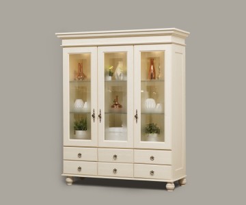 Сервант трехдверный Бьёрт на круглых ножках 1-4