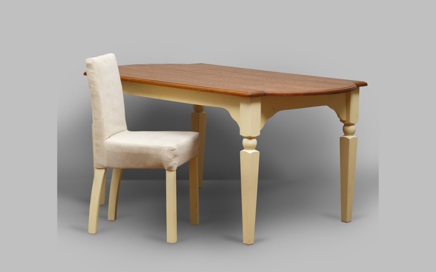 Стол обеденный прямоугольный Валенсия 2-37 на резных ножках