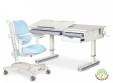 Комплект парта Montreal 2 Lite + кресло Ergokids Space Air (BD-670-2 MC/WG с полкой + Y-609)