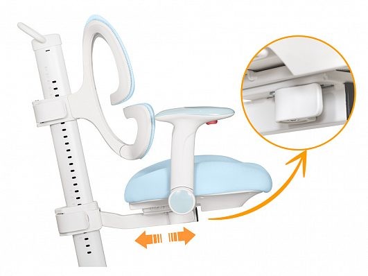 Комплект парта Montreal 2 Lite + кресло Ergokids Space Air (BD-670-2 MC/WG с полкой + Y-609)