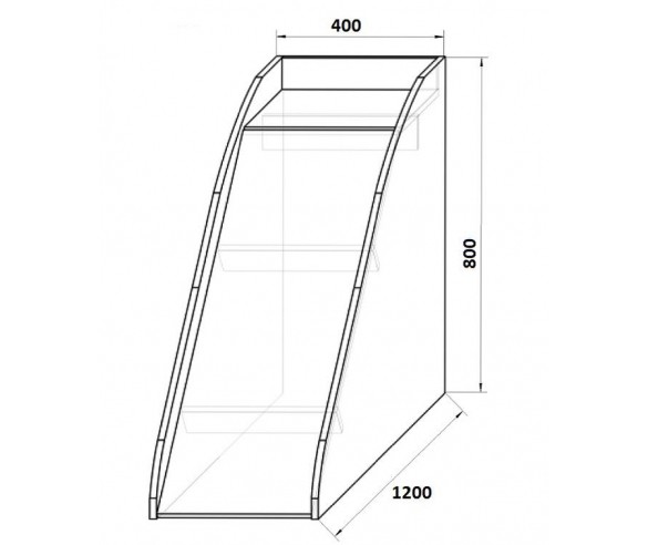 Горка детская 13/18 СВ приставная Фанки Кидз