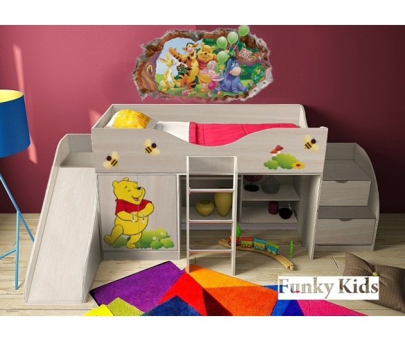 Горка детская 13/18 СВ приставная Фанки Кидз