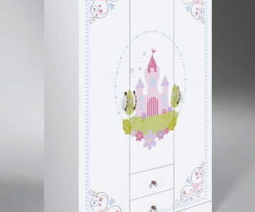 Шкаф 3-створчатый Синдерелла