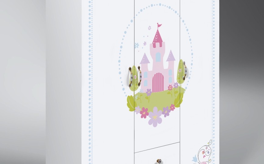 Шкаф 3-створчатый Синдерелла