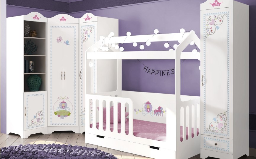 Шкаф 3-створчатый Синдерелла