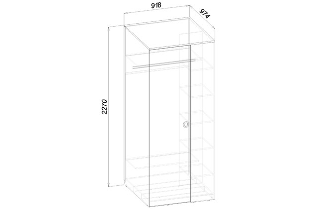 Шкаф угловой "Смарти" (левый и правый)