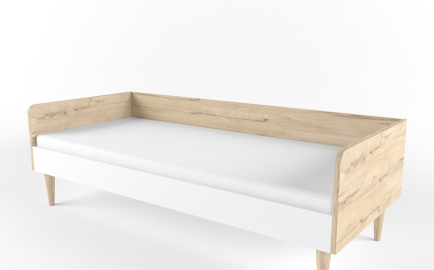 Кровать большая "Два плюс Два" (корпус дуб ирландский)