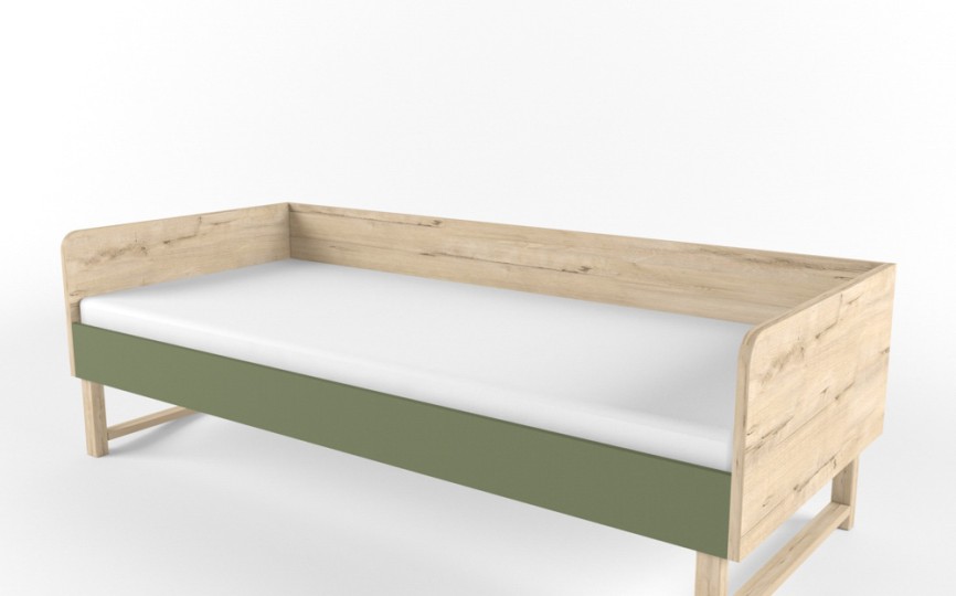 Кровать большая "Два плюс Два" (корпус дуб ирландский)