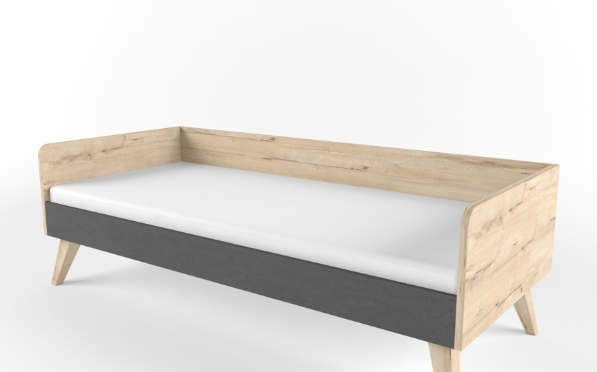 Кровать большая "Два плюс Два" (корпус дуб ирландский)