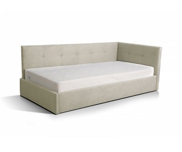 Мягкая кровать "Валерия" Лайт (бежевый)