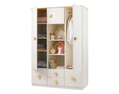 Шкаф трехдверный Тимберика Кидс N1