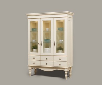 Сервант трехдверный Бьёрт на высоких ножках 1-5