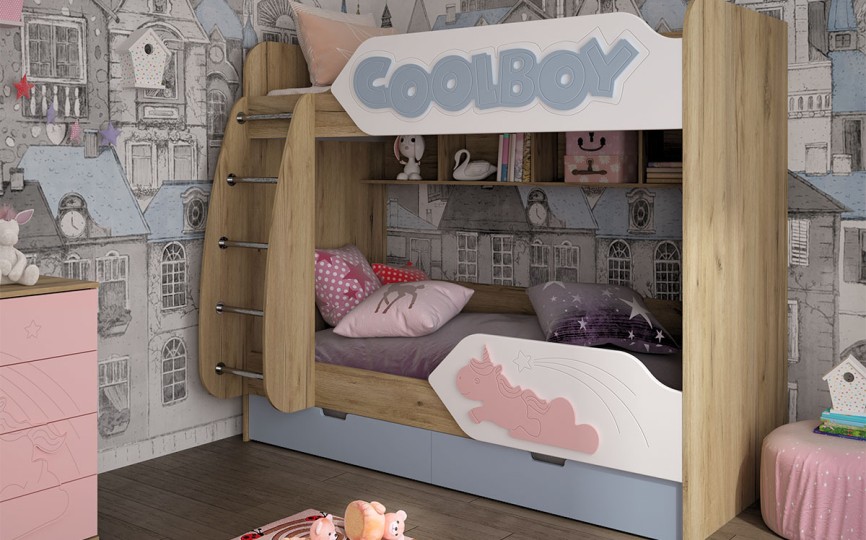 Кровать двухъярусная ДН-84