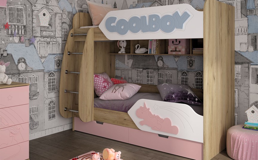 Кровать двухъярусная ДН-84