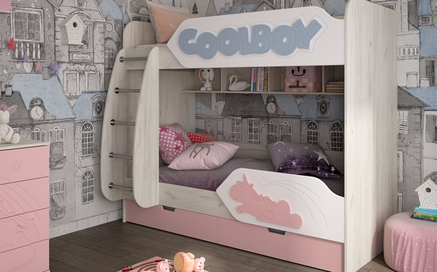 Кровать двухъярусная ДН-84