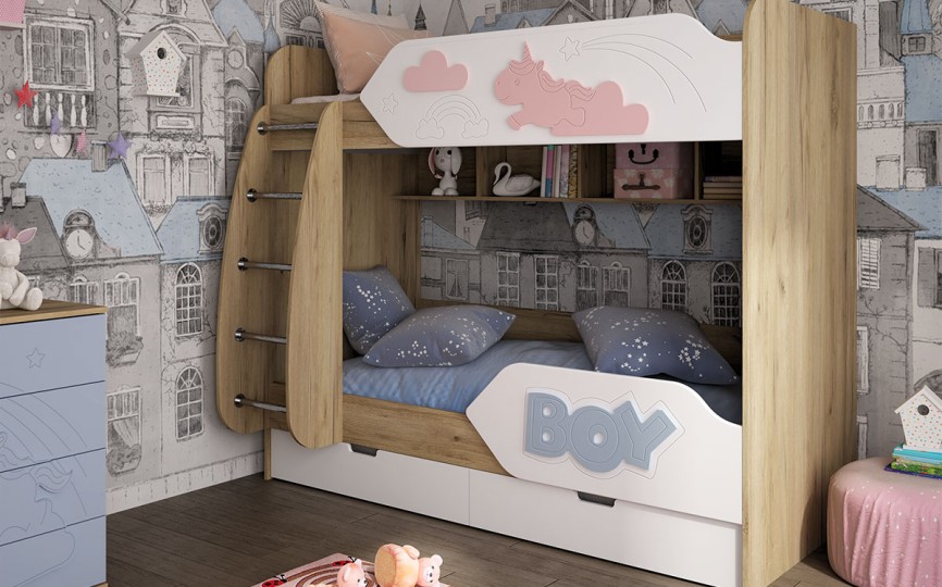 Кровать двухъярусная ДН-84