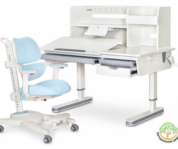 Комплект парта Montreal 2 + кресло Ergokids Space Air (BD-670-2 MC/WG с полкой + Y-609)