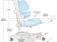 Комплект парта Montreal 2 + кресло Ergokids Space Air (BD-670-2 MC/WG с полкой + Y-609)
