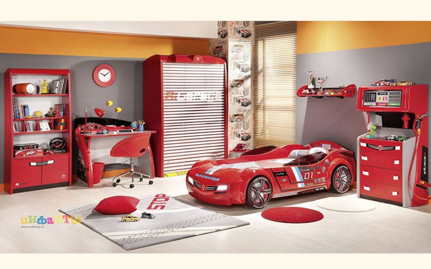 Детская комната для автогонщика "Carbeds"