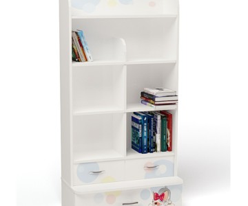 Стеллаж широкий "Molly" белый