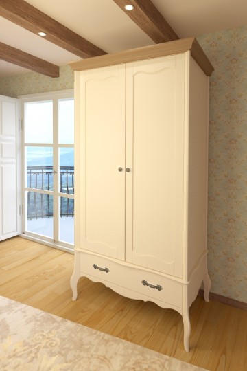 Шкаф 2х дверный "Лебо" бежевый воск Шкаф 2х дверный "Лебо" бежевый воск