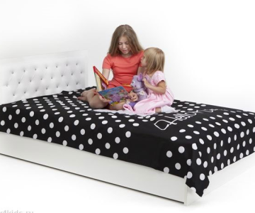 Кровать классика «Фея» 120 с подъемным механизмом с розовым или белым изголовьем