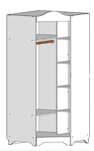 Шкаф угловой Синдерелла