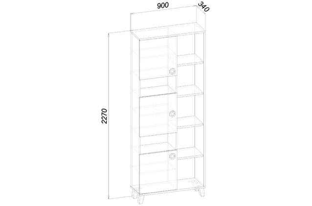 Книжный шкаф "Смарти"