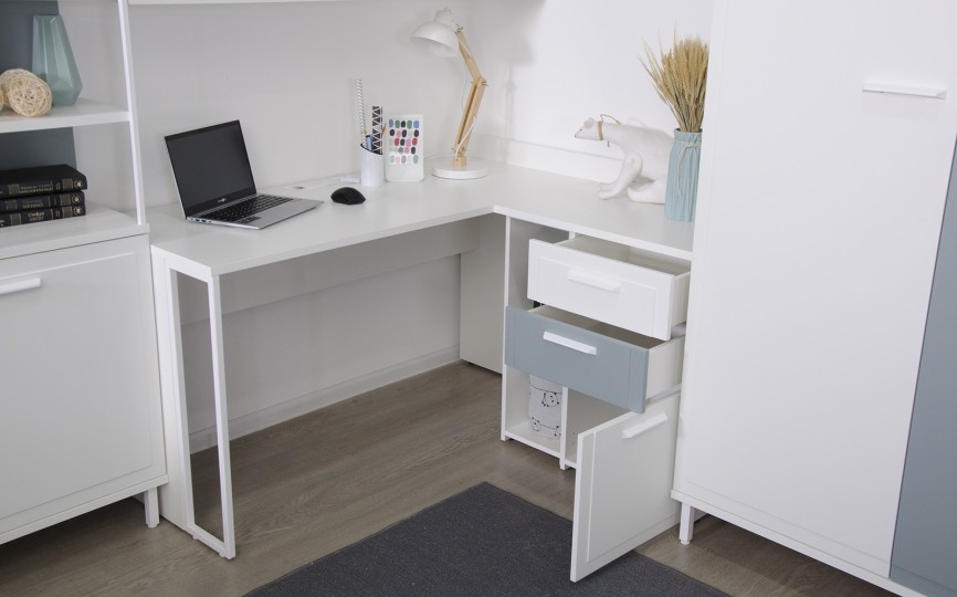 Стол прямой с угловым модулем Колледж С-1