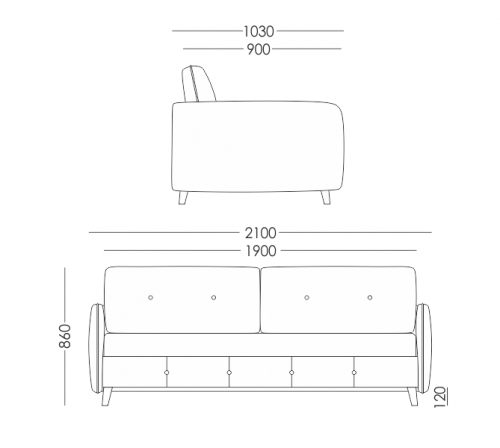 Мягкая кровать Амели