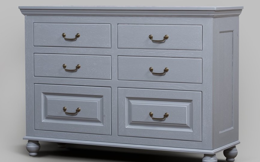 Комод Бьёрт на круглых ножках  1-6