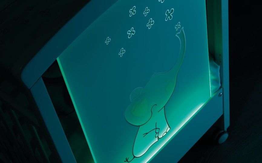 Кроватка Erbesi Elly LED (Элли ЛЕД)