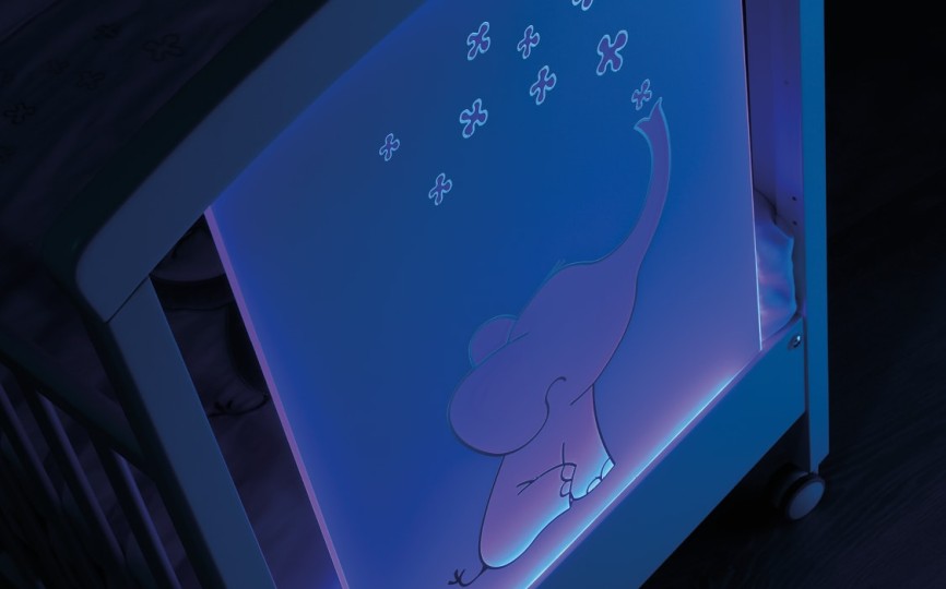 Кроватка Erbesi Elly LED (Элли ЛЕД)