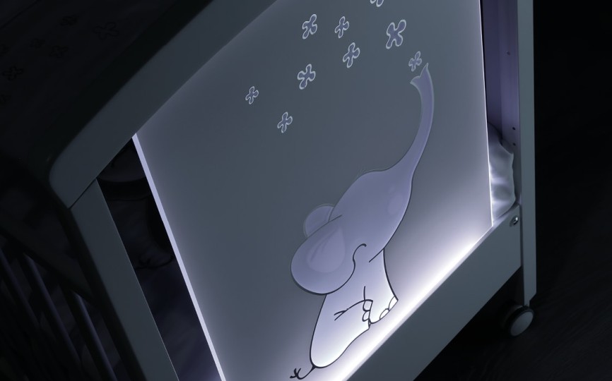 Кроватка Erbesi Elly LED (Элли ЛЕД)