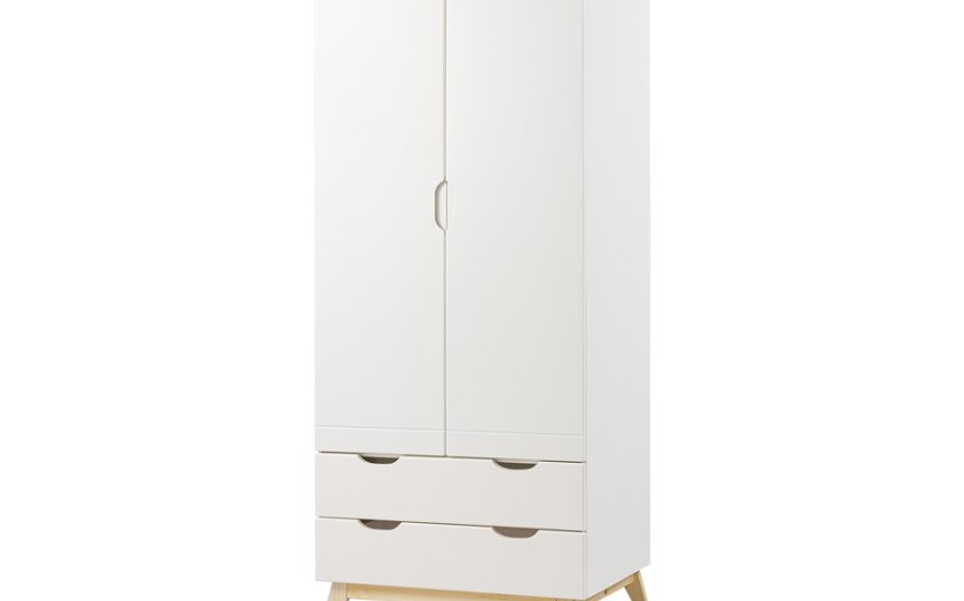 Шкаф двухдверный на ножках Тимберика Кидс N2