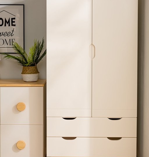 Шкаф двухдверный на ножках Тимберика Кидс N2