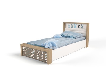 Кровать №5 с подъемным механизмом MIX BUNNY голубой