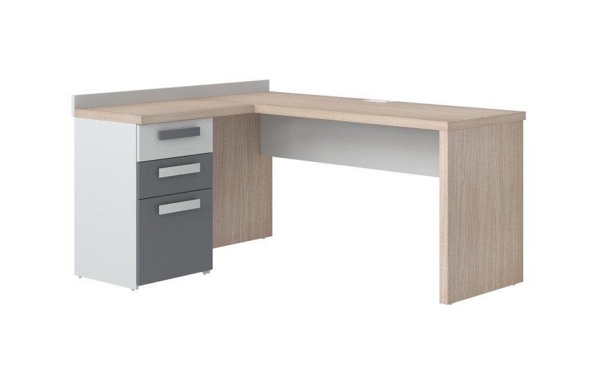 Стол прямой Оксфорд с угловым модулем Стол прямой Оксфорд с угловым модулем